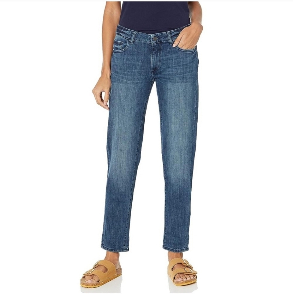 DL1961 Riley Nassau Straight Leg Boyfriend Jeans